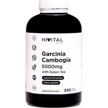 Garcinia Cambogia 5000mg 240 cápsulas veganas para 4 meses - Suplemento de Hivital Foods