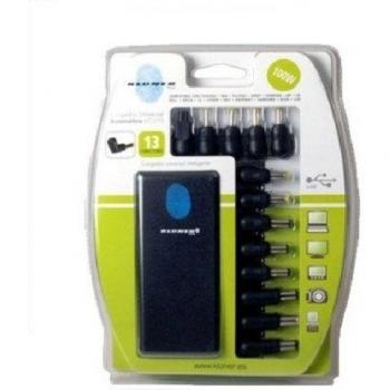 Kloner KCU10 - Cargador para portátil universal, 100 W automatico, 13 conectores, color negro