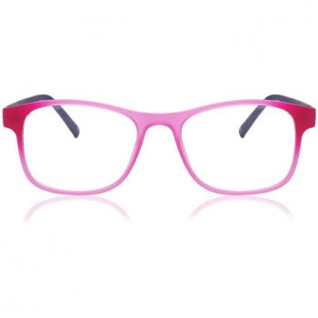 Square Clip-On TR90 Kids' Prescription Glasses Online Pink Size 48 - Blue Light Block Available - SmartBuy Kids