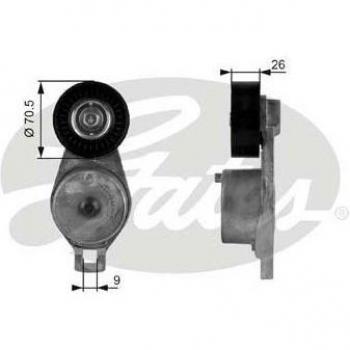 Polea tensora GATES T38185 para correa poli V, v-ribbed belt