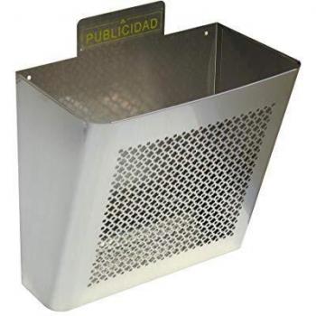 Arregui E2337 Curvo Cesta de publicidad de acero inoxidable, 11.5 L, inox