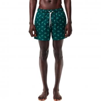 Bañador Lacoste Verde con Estampado de Cocodrilo - Talla XL