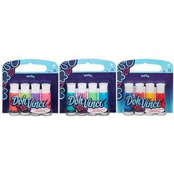 Hasbro A8322360 Doh Vinci, 4 tubes de Couleurs