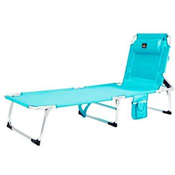 Tumbona Plegable y Reclinable AQUARIUS 2012 Turquesa - Aluminio, 4 Posiciones, Calidad CREVICOSTA