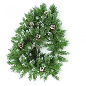 Guirnalda de Navidad PVC Verde Natural Piñas 270 x 28 x 14 cm