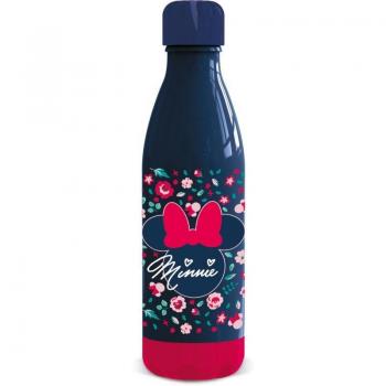 Botella de plástico Minnie Mouse flores 660 ml