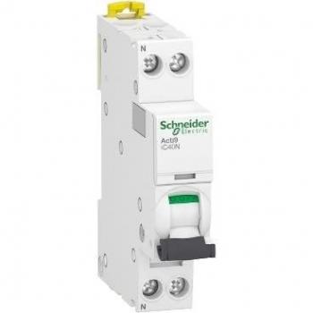Schneider Electric Acti 9 1P Circuit Breaker 10A B Curve, 6kA Breaking Capacity, DIN Rail Mount