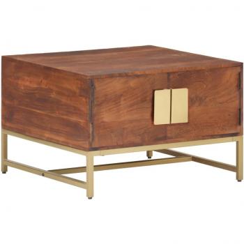 vidaXL Coffee Table Honey Brown 67x67x45 cm Solid Acacia Wood