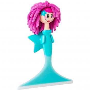 VIGAR Dolls Limpia mamparas, Material: PVC Friendly, ABS, Microfibra, TPR, Azul, 18.5 X 6 X 26 Cm