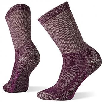 Smartwool Calcetines de Senderismo Classic Hike Full Cushion Crew para Mujer, Color Burdeos, Talla S
