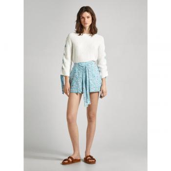 Shorts Ember azul Pepe Jeans con estampado floral y cintura elástica