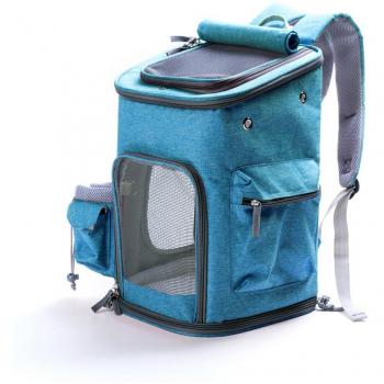 Freedog Mochila K2 Pro Turquesa para Gatos y Perros Pequeños 27x27x43 cm