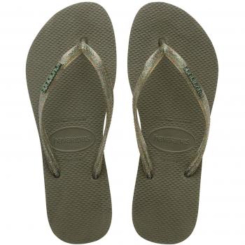 Havaianas Chanclas LOGO METALLIC con Detalle Metálico Brillante