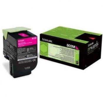 Lexmark 802M Return Program Magenta Toner Cartridge (Yield: 1,000 Pages)