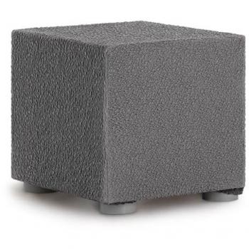Funda Puff Bielástica Roc Gris Oscuro 65 x 65 x 65 cm Premium con medidas de 40 x 40 cm y diseño moderno