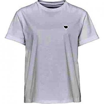 Camiseta OPUS 'Serz' blanca con diseño bordado para mujer, talla 42