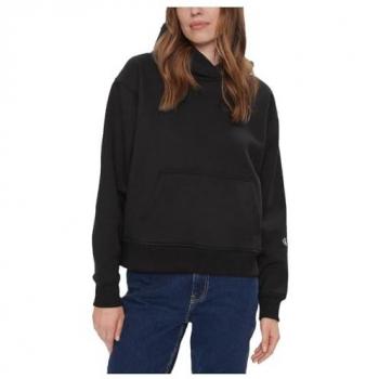 Calvin Klein Jeans Women's Back Bold Black White Gold Hoodie Size M