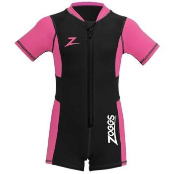 Zoggs Traje de Neopreno Corto Ligero 1.5 Mm Infantil Manga Corta Negro Rosa XXL
