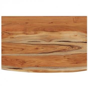 Estante de Pared Rectangular 70x40x3.8 cm Madera de Acacia con Borde Vivo