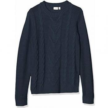NAME IT Nkmnobert LS Knit Camp suéter, Azul