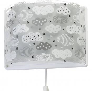 Aplique de pared infantil Clouds Nube gris