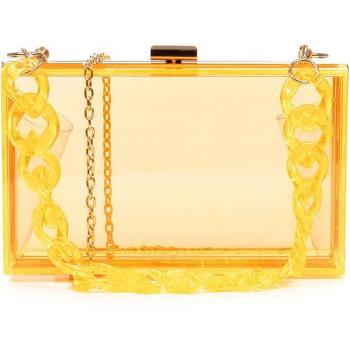 IRIA QUINTANA Elegante Clutch de metacrilato transparente con detalles sofisticados