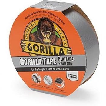 GORILLA 300 - Cinta Americana - Color Plata - Extra Fuerte - 32 Metros x 48 Milímetros - Triple Capa - Adhesiva - Multiusos