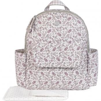 Pasito a Pasito Mochila Crossbody Delia Rosa de Gran Capacidad con Bolsillos Interiores y Exteriores