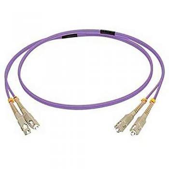 C2G 10m CORDÓN DE PARCHE FIBRA ÓPTICA SC/SC OM4 LSZH - VIOLETA - DUPLEX 50/125 MICRONS