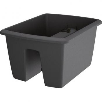 Maceta Prosperplast RESPANA RAILING 9L Gris Piedra 288x298x209mm