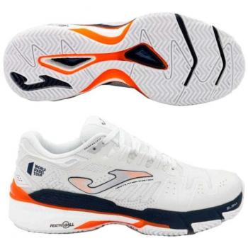 Zapatillas Joma T.Slam para hombre color blanco, tipo: calzado deportivo, características: diseño ligero, suela de goma antideslizante, plantilla acolchada, refuerzo en la puntera, adecuado para tierra batida