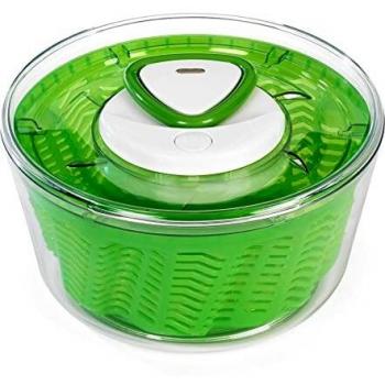 Zyliss E940012 Easy Spin 2 Centrifugadora de Ensalada, Grande, Plástico, Verde, Escurridor Spinner Para