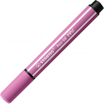 Rotulador Stabilo Pen 68 Max Malva - Pack de 5 unidades con punta biselada y tinta a base de agua