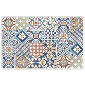 Alfombra de Vinilo Impermeable para Mascotas Mosaico Guimaraes 48x75 cm