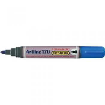 Rotulador Artline Marcador Permanente 170 Azul Puntero Redondo 2mm Antisecado