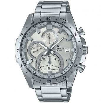 Casio Edifice Standard Analog Quartz Chronograph EFR-571MD-8A 100M Men's Watch Silver