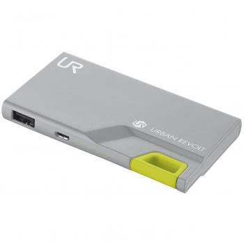 Trust Urban PowerBank 3000T Thin - Batería externa portátil, gris y lima