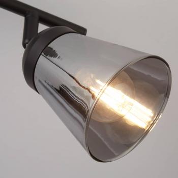 Foco de techo contemporáneo Searchlight Classy 2 luces E14 negro ahumado