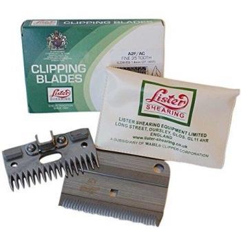 Lister Shearing Unisex's LIS0058 Lister A2f/ac Fine Blade Set Metal Socket, Clear, Regular