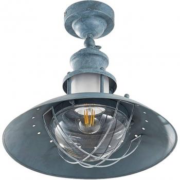 Lámpara de Techo Industrial Louisanne en Gris Hormigón de Metal (Ø 35cm, E27)