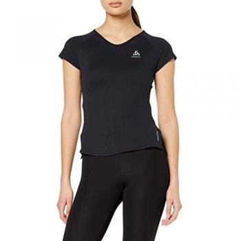 Odlo Bl Top Crew Neck S/S Ceramicool - Camiseta para Mujer, Mujer, Camiseta, 312611, Negro, Small