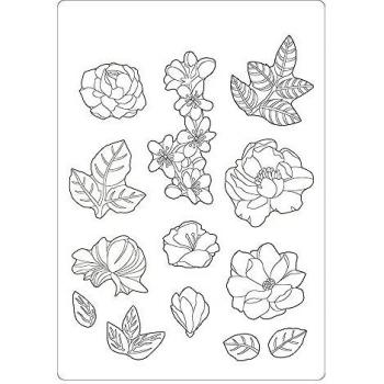 Stamperia International Soft Mould-Celebration Flowers Molde Suave, diseño de Flores de celebración, Varios, bag of die cuts