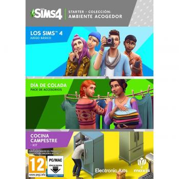 Los Sims 4 Starter Pack: Ambiente Acogedor - PC (Incluye Los Sims 4, Día de Colada y Cocina Campestre Packs de Accesorios) - Código de Descarga