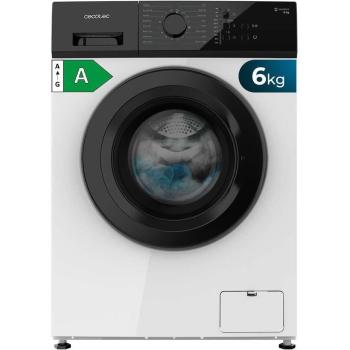 Lavadora Cecotec Bolero DressCode 620 Inverter 6 kg Carga Frontal 1000 rpm, 16 Programas, Función Vapor SteamMax, Bajo Consumo