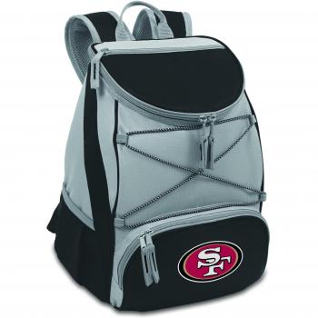 PICNIC TIME Black San Francisco 49ers PTX Backpack Cooler