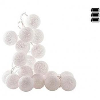 GUIRNALDA BOLAS LED ALGODON 20BOLAS 6X300CM