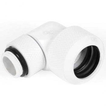 Racor de Compresión Giratorio 90º G1/4 para Tubo Duro de 16mm - Blanco
