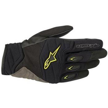 Alpinestars Shore Motorcycle Gloves - Black Yellow Fluorescent, Size XXL