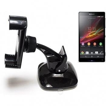 montaje compacto parabrisas / tablero de instrumentos para Sony Xperia ZL, negro | sostenedor soporte tablero de instrumentos - K-S-Trade