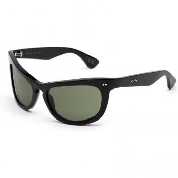 Marni Isamu Black Green ZEK Unisex Avvolgente Nero Sunglasses